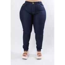 Calça Jeans Ane Plus Size Skinny Loryne Azul