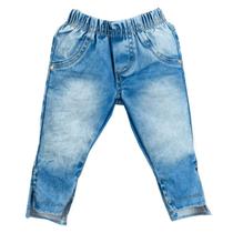 Calça Jeans Azul Bebê Menina Megan Baby Girl Upi Uli Calça Jeans Azul Bebê Menina Megan Baby Girl Upi Uli