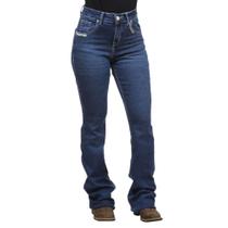 Calça Jeans Azul Bordada Feminina Boot Cut Dock's 38709 Calça Jeans Azul Bordada Feminina Boot Cut Dock's 38709