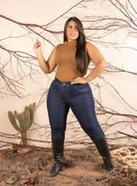 Calça jeans azul escuro com lycra n 46 Calça jeans azul escuro com lycra n 46