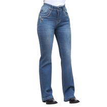 Calça Jeans Azul Feminina Boot Cut Miss Me 40188 Calça Jeans Azul Feminina Boot Cut Miss Me 40188