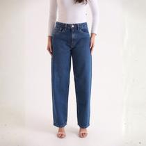 Calça Jeans Baggy Barra Normal Feminino Revanche Islândia Calça Jeans Baggy Barra Normal Feminino Revanche Islândia