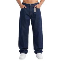 Calça Jeans Balão Oncross Azul Costura Dourada Streetwear 4001 Cor:Azul EscuroTamanho:38Gênero:Homem Calça Jeans Balão Oncross Azul Costura Dourada Streetwear 4001 Cor:Azul EscuroTamanho:38Gênero:Homem