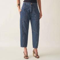Calça Jeans Barrel Cintura Alta