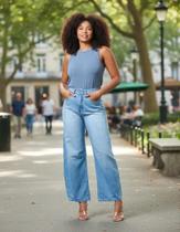 Calca Jeans Barrel Feminina Bivik Jeans