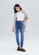 Calça Jeans Básica Feminina Cintura Média Skinny Calça Jeans Básica Feminina Cintura Média Skinny