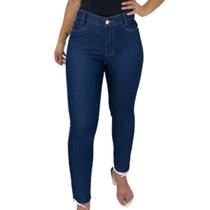 Calça Jeans Básica Feminina Skinny Cintura Alta Com Lycra Calça Jeans Básica Feminina Skinny Cintura Alta Com Lycra