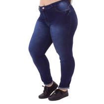 Calça Jeans Básica Plus Size Feminina Jimy