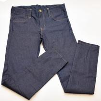 Calça Jeans Básico Masculino Zíper Botão Bolsos Frontal e Traseiro Dia a Dia