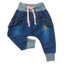 Calça Jeans Bebê Menina Moda Blogueirinha - Patrulha Street