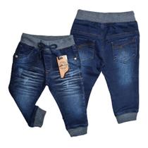 Calça jeans bebe menino com elastano Tam P,M e G