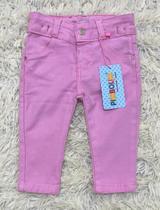 Calça Jeans Bêbe Menino Menina Colorida Tamanho Único com Ajuste na Cintura Calça Jeans Bêbe Menino Menina Colorida Tamanho Único com Ajuste na Cintura