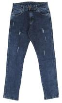 Calça Jeans Bivik Elastano Azul Marinho - Masculino