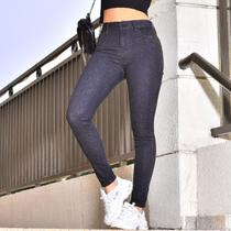 Calça jeans black modeladora com elástico personalizado feminina Revanche Aimorés