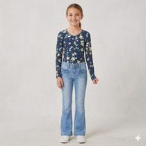 Calça jeans bootcut menina marisol 80304159 Calça jeans bootcut menina marisol 80304159