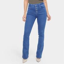 Calça Jeans Bootcut Sawary Cintura Alta Feminina