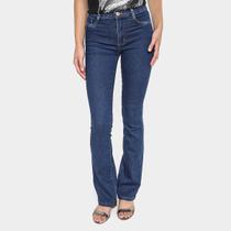 Calça Jeans Bootcut Sawary Cintura Alta Feminina