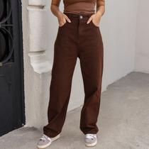 Calça Jeans Boyfriend Barra Normal Feminino Revanche Anderva Calça Jeans Boyfriend Barra Normal Feminino Revanche Anderva