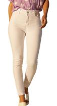 Calça Jeans Branca Feminina Enfermagem Skinny Com Lycra - MaxDenim