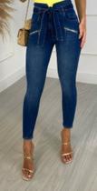 Calça Jeans Capri Clochard