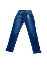 Calça jeans capri edelvina cintura alta k2b