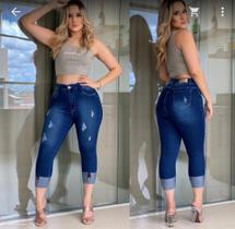 Calça jeans capri Calça jeans capri