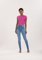 Calça Jeans Chapa Barriga Cintura Alta Lunender J0160