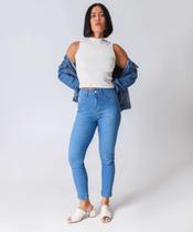 Calça Jeans Cigarrete Feminina Biotipo Azul-36026 Calça Jeans Cigarrete Feminina Biotipo Azul-36026