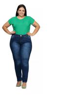 Calça Jeans Cigarrete Puído Plus Size Shyro's