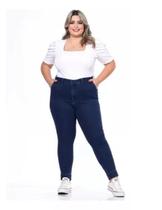 Calça Jeans Cigarrete Semi Social Plus Size Shyro's