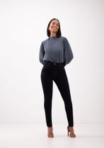 Calça jeans cintura alta chapa barriga lunender 0011j