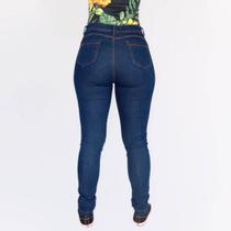 Calça Jeans Cintura Alta Feminina Skinny Casual Confortável