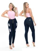 Calça Jeans clara cintura alta levanta bumbum skinny - Ninas Boutique