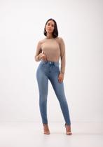 Calça jeans clara fit for me veste 3 tamanhos lunender 0026j