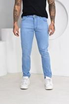 Calça Jeans Clara Skinny Lisa Clássica Masculina Coleção Comfort Estilo Casual Premium 48