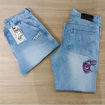 calça jeans claro baggy spray tripside ref Co69 TM 44