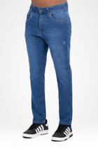 Calça Jeans Claro Skinny Masculina - Jezzian