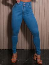 Calça jeans classic 2 cos marmo levanta bumbum cos alto