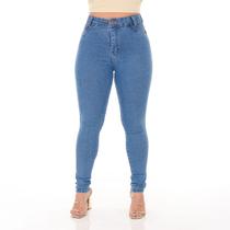 Calça jeans classica feminina marmorizada na moda tradicional