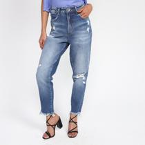 Calça Jeans Colcci Destroyed Estonada Cintura Alta Feminina