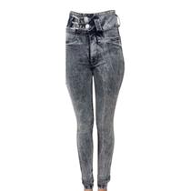 Calça Jeans Com Lycra Sal E Pimenta Feminino Cintura Alta