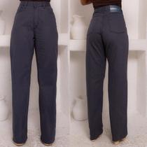 Calça Jeans Consciência Wide Leg Cinza Chumbo 29000 Tamanho:38Cor:Chumbo