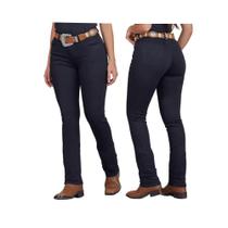 Calça Jeans Country Feminina Minuty Tradicional Preto R.95012