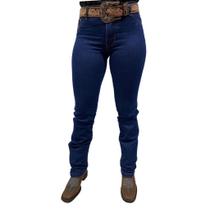 Calça Jeans Country Feminina Tradicional Os Boiadeiros Ref 026 Cos alto