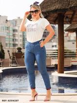 Calça Jeans Cropped Feminina Jogging Premium Edex