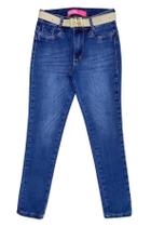 Calça Jeans de Menina com Cinto- Brink Link