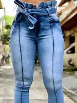 Calça Jeans Destroyed Cintura Alta Lançamento