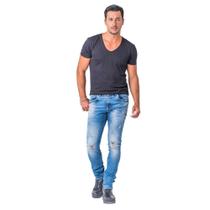 Calça Jeans Destroyed Zune Masculina Dia a Dia Básica Casual