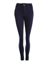 Calça Jeans Dois Botões Feminina AZUL