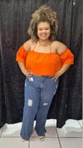 Calça jeans e croopd Calça jeans e croopd